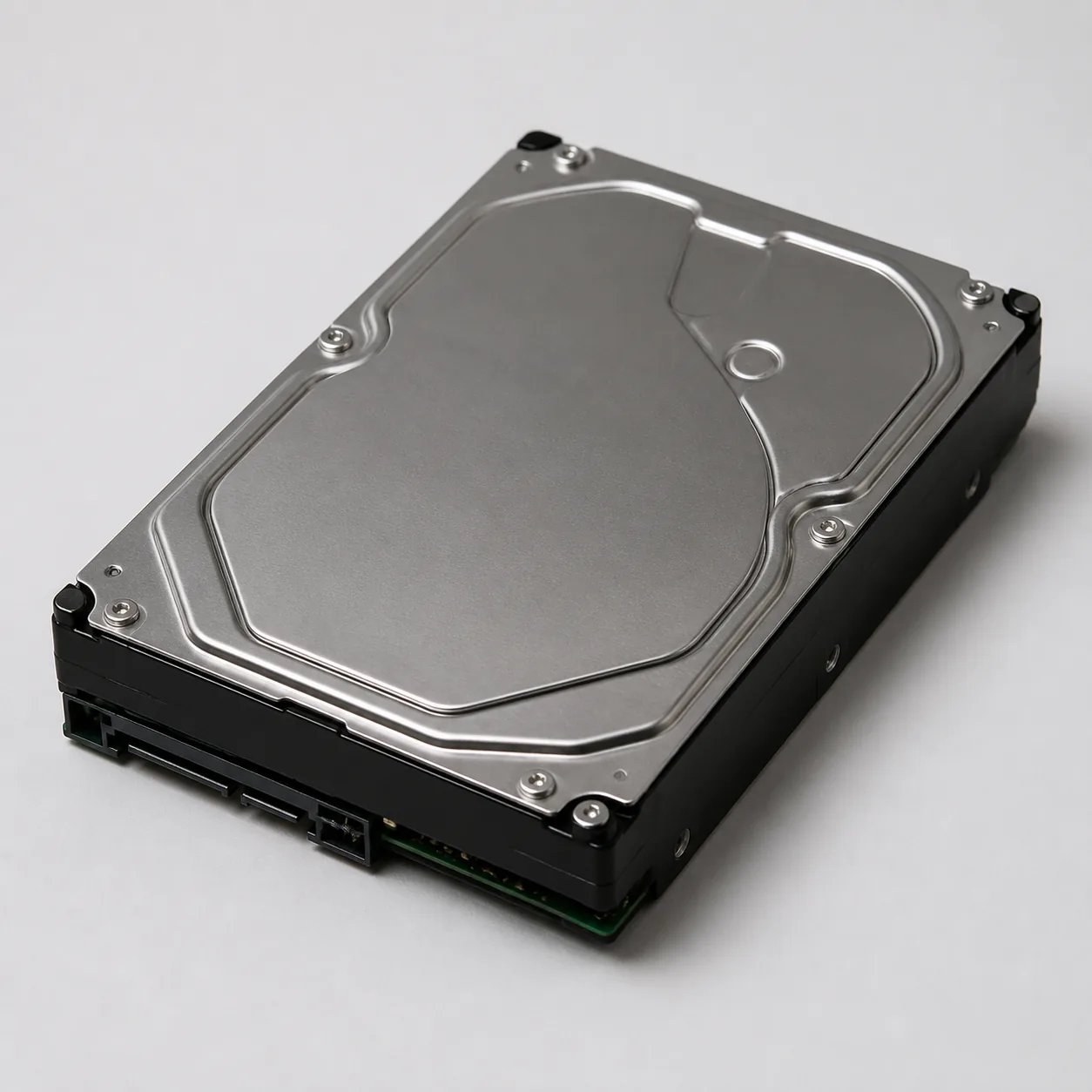 An unbranded hard drive